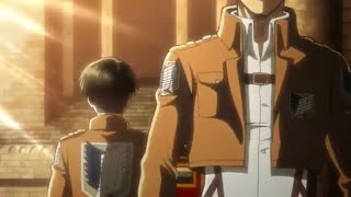 Levi walking past Erwin | Attack On Titan OVA 5