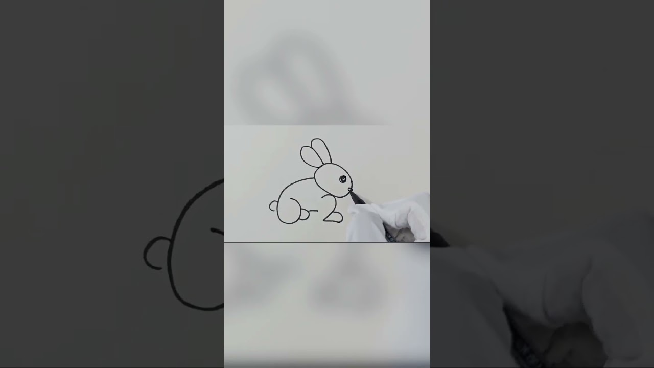 Draw a Cute Rabbit Stick Figure in 30 Seconds! Even Beginners Can Learn.