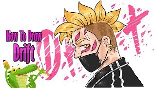How To Draw Drift Fortnite Step By Step