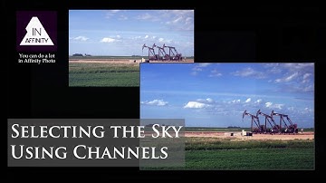 Selecting the Sky Using Channels in Affinity Photo