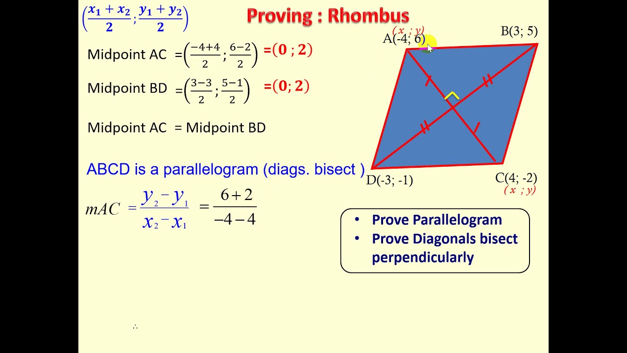 Proving Rhombus YouTube