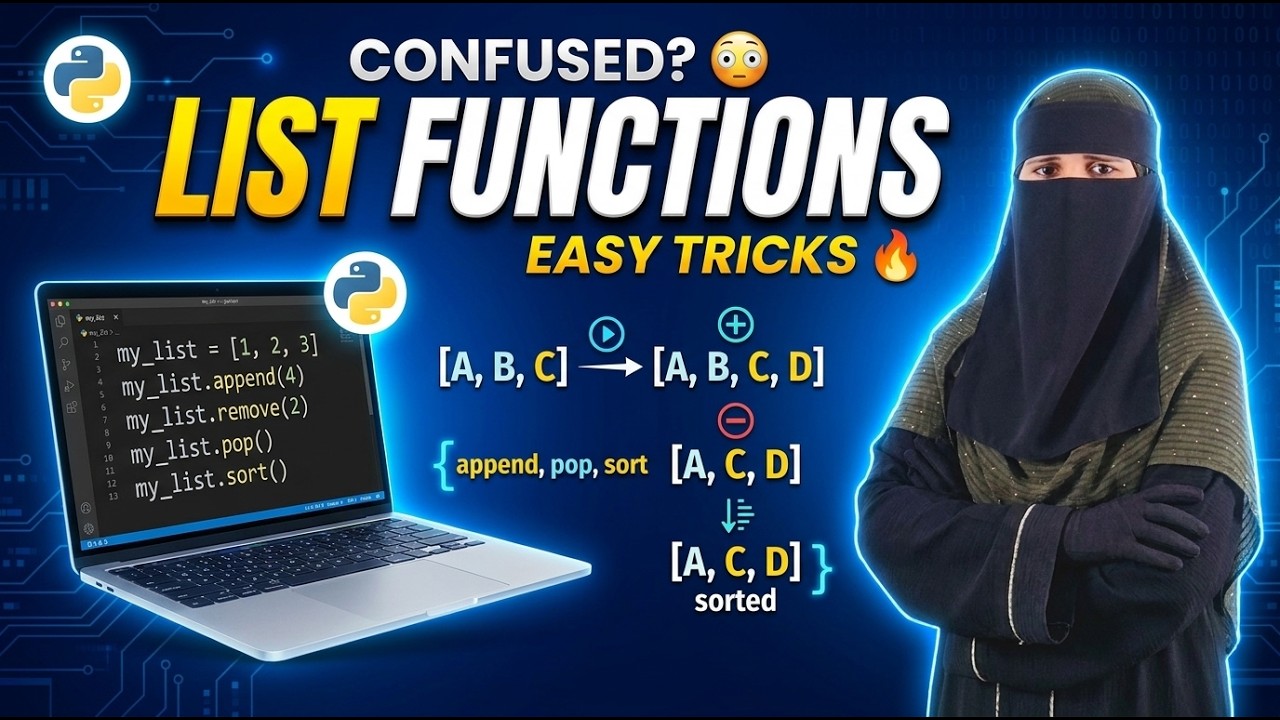 Confused in Lists? 🤯 Learn List Functions Easily! - YouTube