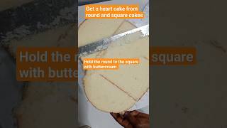 How to get a Heart Shaped Cake Without a Heart pan. bts cakedecorating