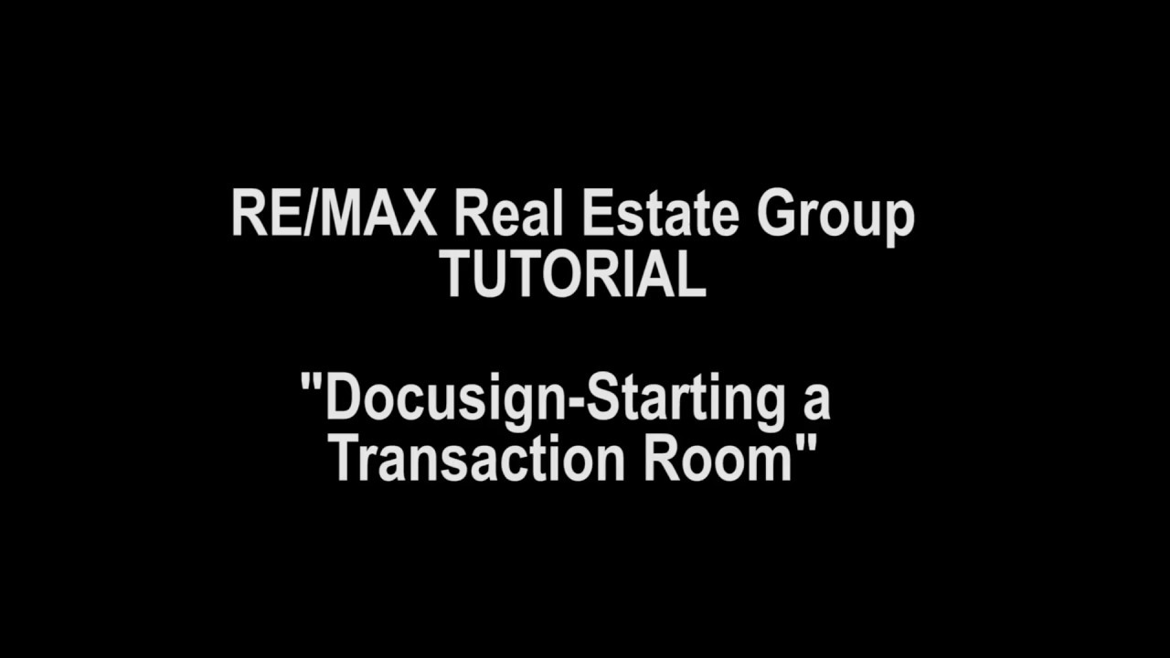 Docusign Create A Transaction Room