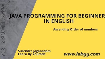 Java program to arrange array elements in ascending order | How to sort integer array in Java