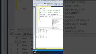 SQL Server WHERE Clause and IN Operator Explained | आसान SQL Tutorial for Beginners#sql