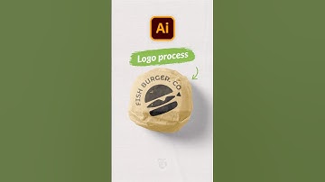 Fish + Burger logo design process | Creative logo designer #logoprocess #logovideo #burgerlogo #logo