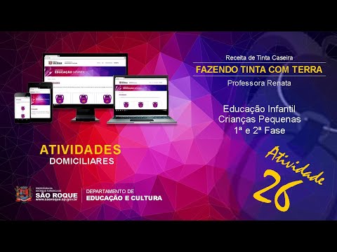 Fazendo Tinta Com Terra - Crianças Pequenas - 1ª e 2ª Fase