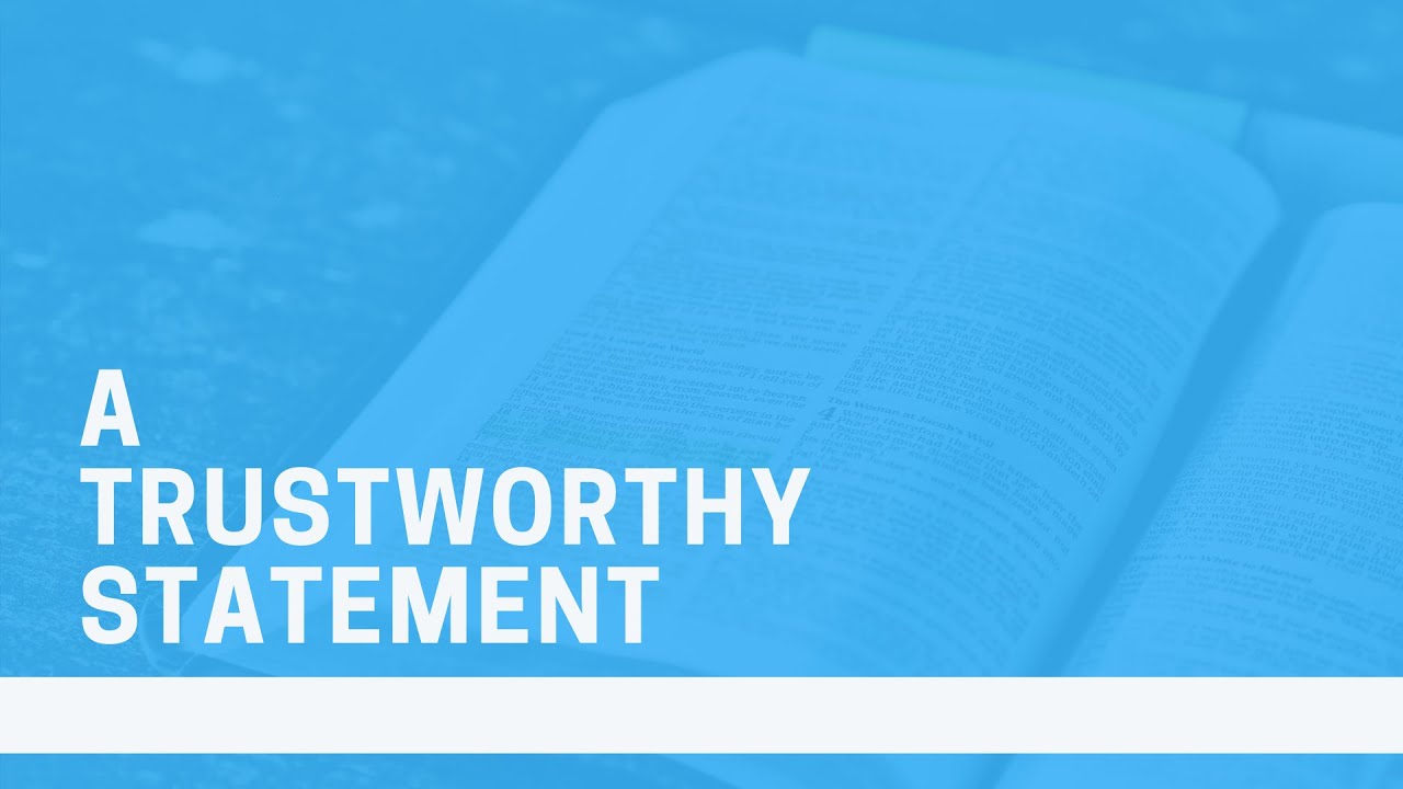 A Trustworthy Statement YouTube
