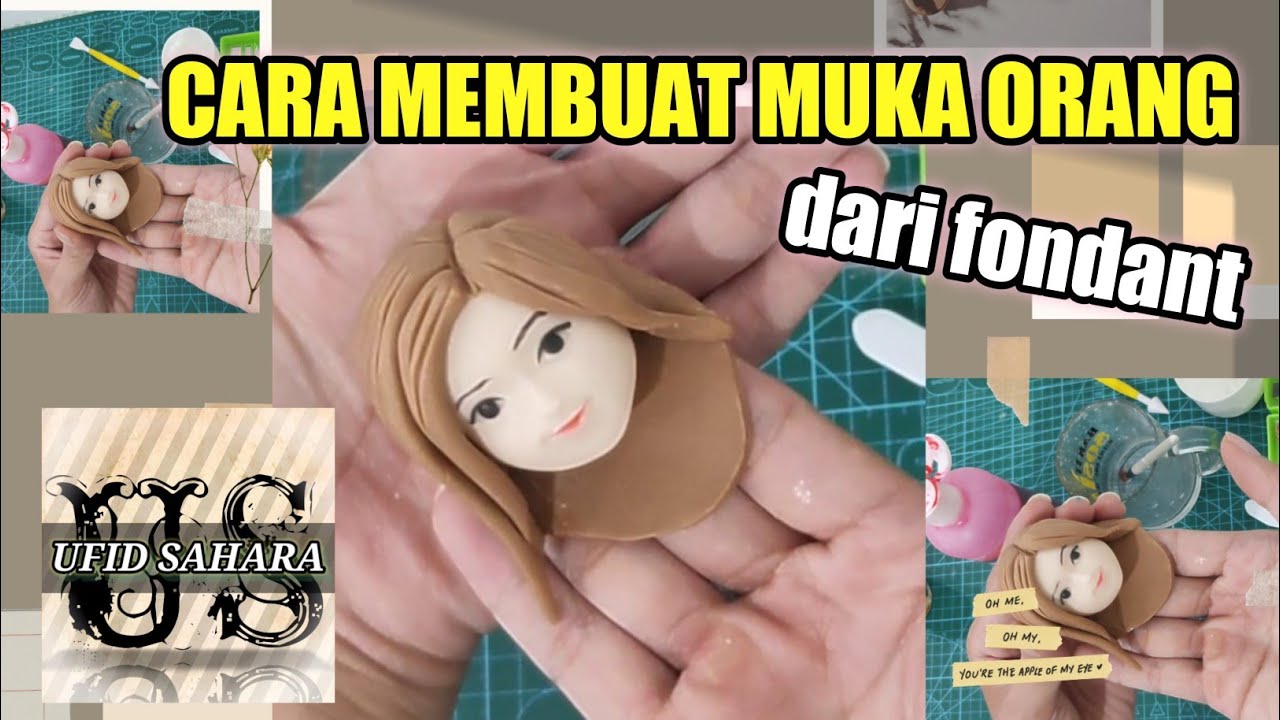 tutorial cara membuat muka orang dari fondant