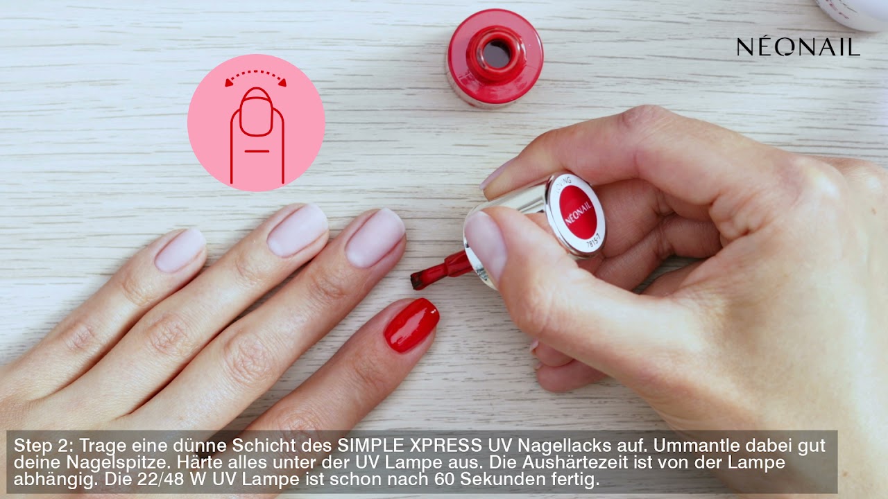 Kann Man Normalen Nagellack Mit Uv Gel Versiegeln NEONAIL SIMPLE XPRESS 3in1 UV Nagellack // Step-by-Step Auftragen - YouTube