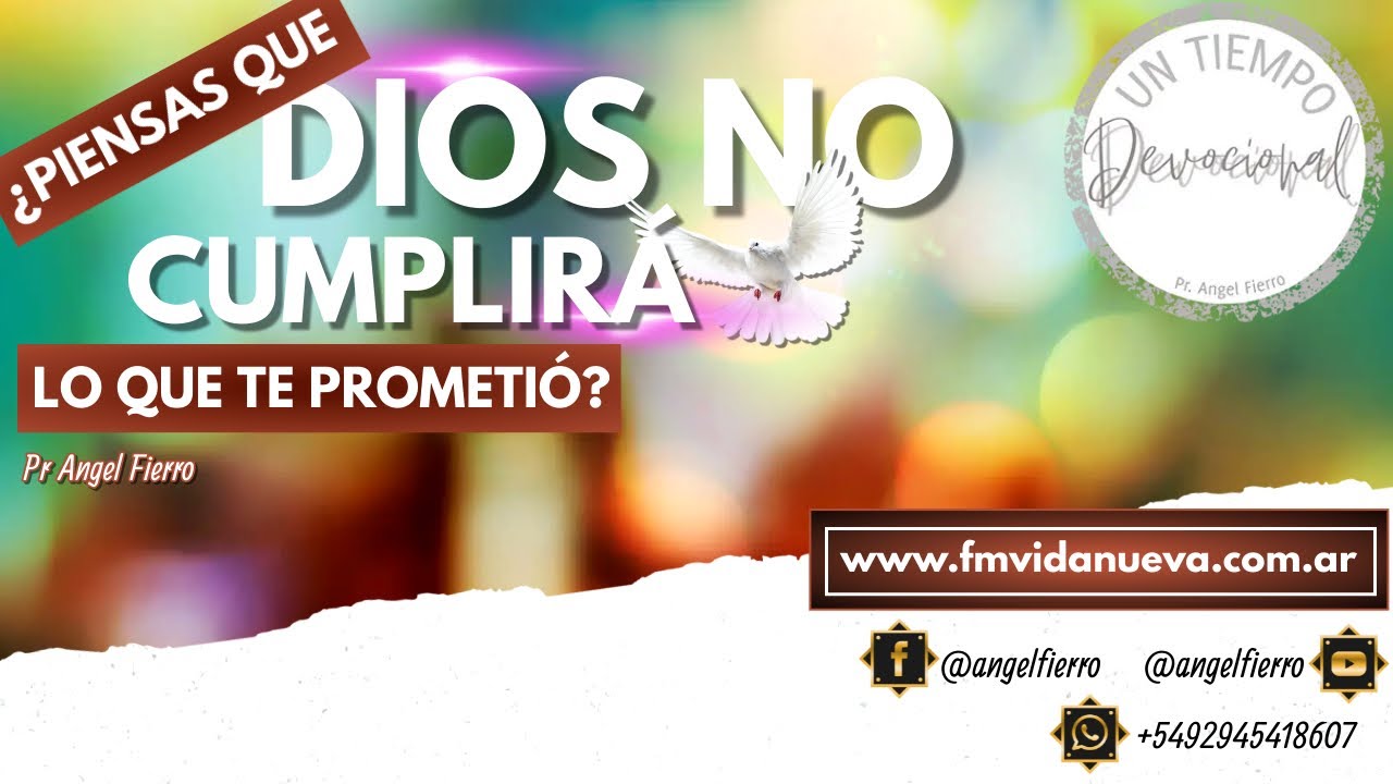 Piensas que Dios no cumplira lo que te prometio - Angel Fierro - YouTube