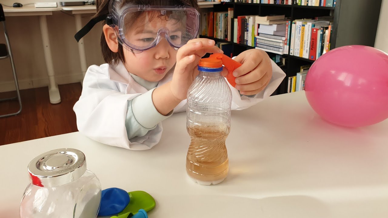 Ciencia para niños Experimento para inflar globos con vinagre y Ciencia para niños Experimento para inflar globos con vinagre y
