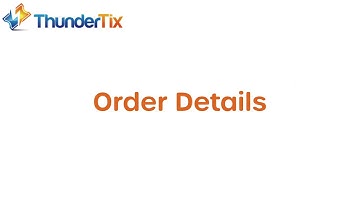 Order Details