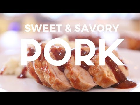 Sweet & Savory Pork with Wasabi Mashed Potatoes Recipe