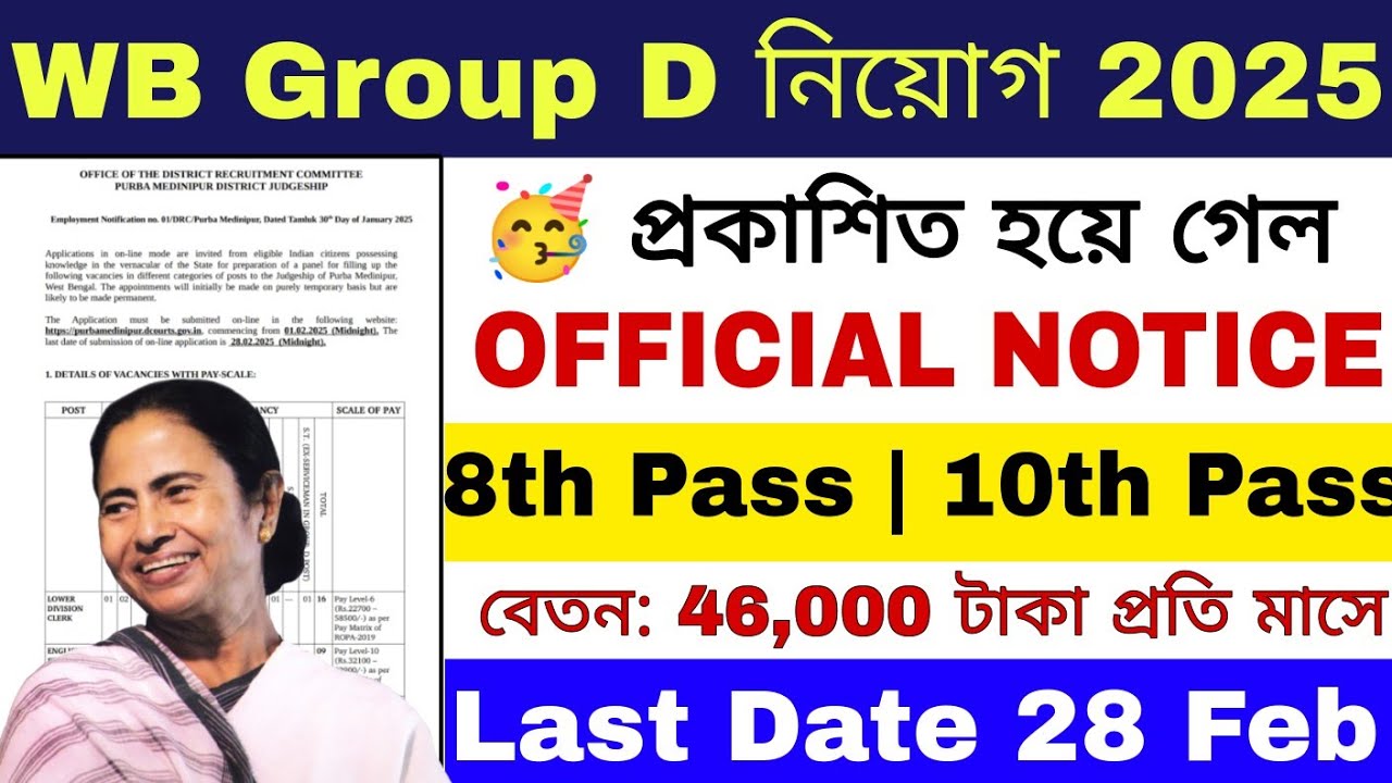 west-bengal-group-d-new-recruitment-2025-west-bengal-clerk-new