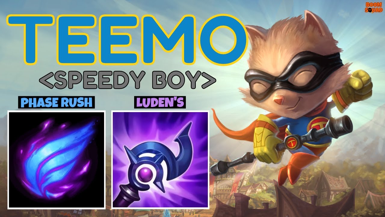 Teemo Support - PHASE RUSH & GHOST | KDA = 3/1/12 | Ranked Flex w/ Nick 
