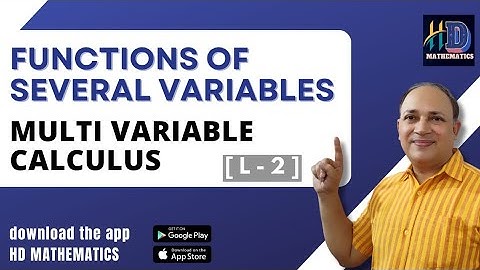 functions of several variables/multivariable calculus (part2) Bsc Msc jam csir net upsc engg maths