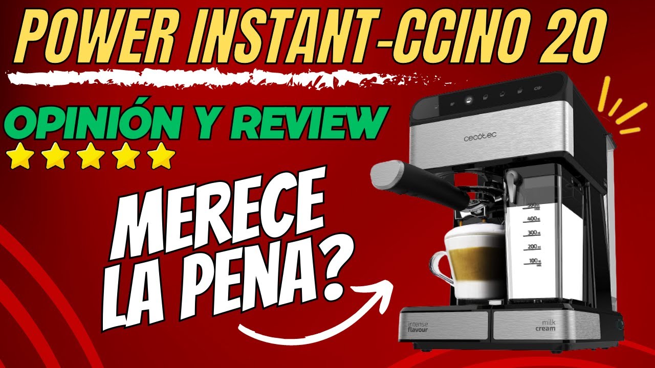 ☕ Cafetera Cecotec POWER INSTANT-CCINO 20 Opinión ☕ 