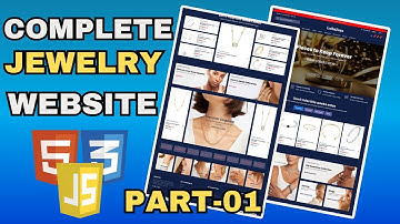 How To Make Complete Jewelry Website using HTML CSS & JavaScript - Beginner To Advanced Step by Step