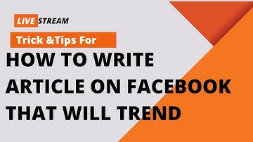 How to Write and monetize articles on Facebook profile, Facebook instant Article option.