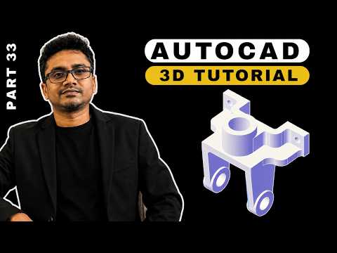 AutoCAD 3D Tutorial for Beginners || AutoCAD 3D modeling mechanical