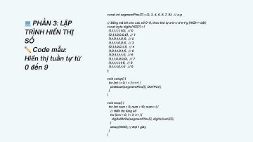 Điều khiển LED 7 đoạn