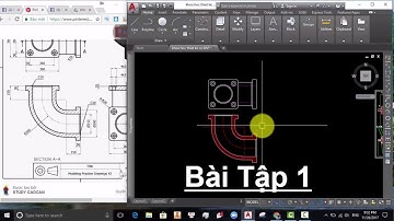 Giáo trình  Học Autocad Mechanical - Bài Tập | VADUNI#1