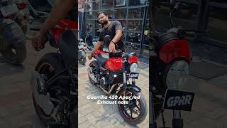 Guerrilla 450 Apex Red color Exhaust Note #flyxo #guerrilla450