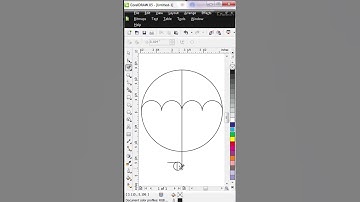 Creative umbrella design teqniqu in CorelDRAW 2025 #coreldrawtutorial #graphicdesign #logodesign