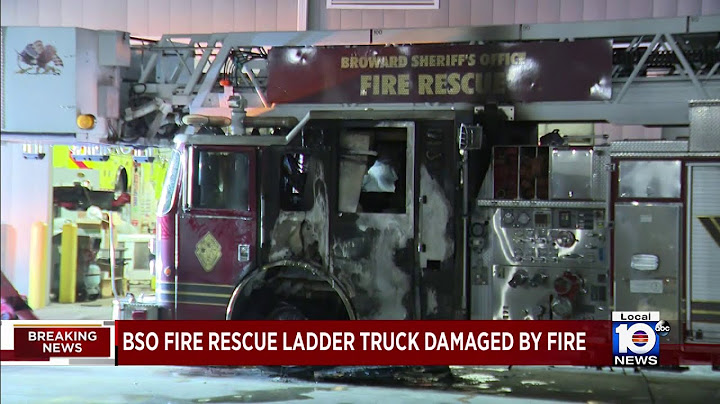 Fire truck catches fire in Broward County