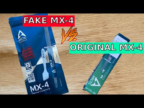 Видео: Оригинальная термопаста MX-4 против Подделки. Сравнение и тест