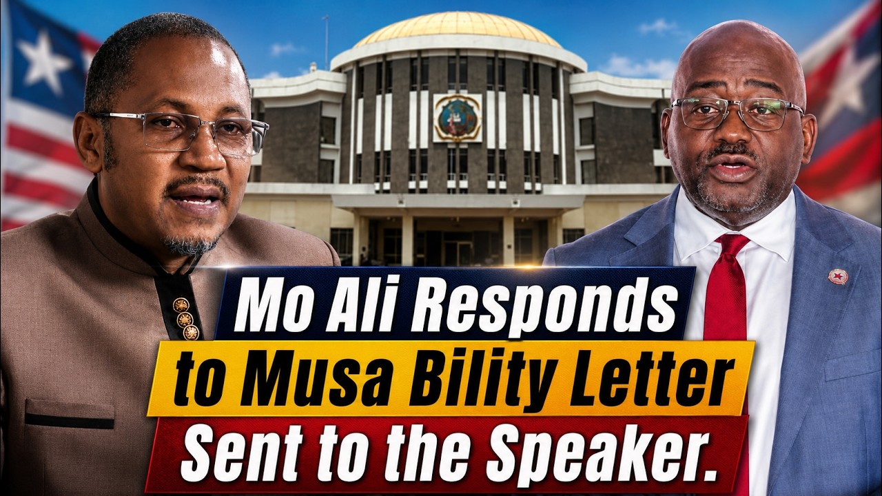 Mo Ali Responds to Musa Bility Letter Sent to the Speaker - YouTube