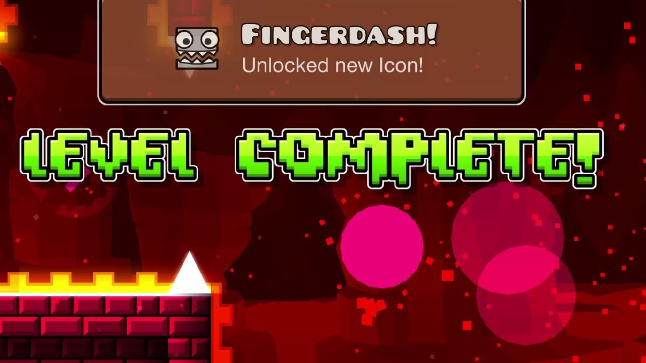 I FINALLY BEAT DASH FINGERDASH! Geometry Dash Level Complete - YouTube