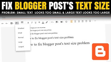 How to fix Blog post