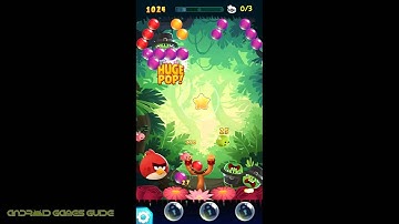 Angry Birds POP Bubble Shooter: Level 1: Walkthrough (3 STARS) HD