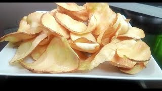 Potato Chips  আলুর পাপড় - আলুর চিপস / ক্রিস্পি পোটেটো চিপস Alur papor Aloo Papad recipe Aalu papad