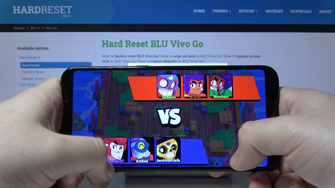 Test Brawl Stars Gameplay on BLU Grand M2 2018 – High Graphics Checkup