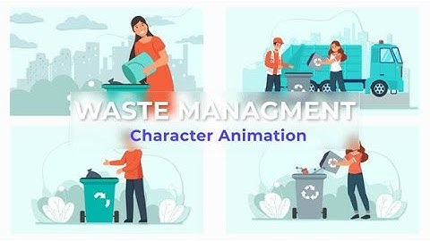 Flat Character Motion Graphic Animation | After Effects Templates | Waste Management Explainer Pack
