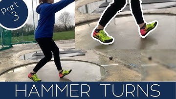 Learn Hammer turns for beginners - Introduction to Hammer Throwing Technique