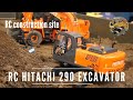 RC HITACHI 290 Bagger mit echtem Rauch und Staub 1/16