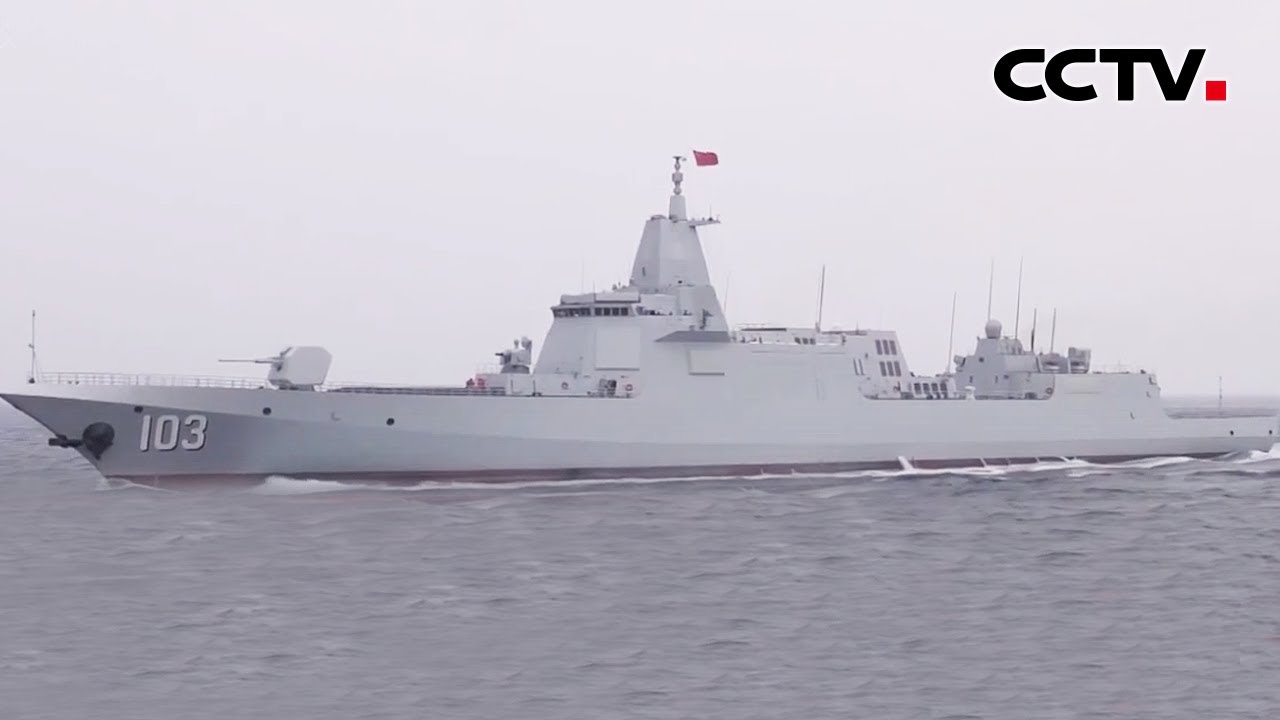 中国海军万吨级驱逐舰鞍山舰战斗力再提升 鞍山舰在多个公开场合和作战演训中亮相 |《今日环球》CCTV中文国际 - YouTube