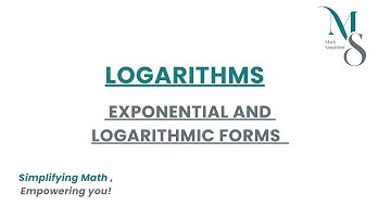Exponential & Logarithmic Forms: Explained Simply! | IGCSE Additional Mathematics ( 0606)