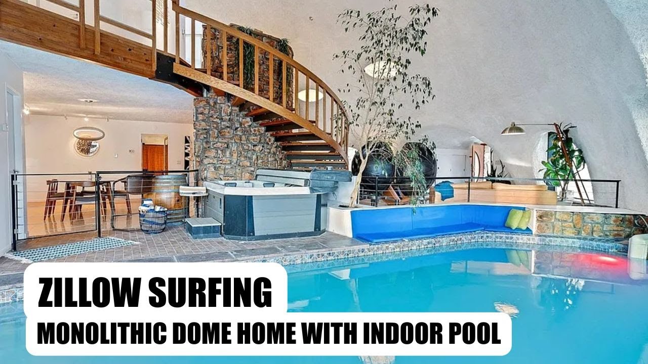 Zillow Surfing: монолитный купольный дом с крытым бассейном недалеко от Денвера. 1 525 000 доллар...
