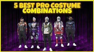 5 BEST RARE COSTUMES COMBINATION IN FREE FIRE TO GET MORE LIKES IN MATCH #PART1