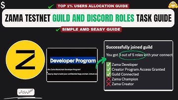 Zama Testnet Airdrop Full Guide | Guild + Discord Role Claim | Developer Role Explained