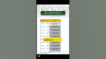 Generate barcode in 10 second Good for sale... Nice try |Online Computer Academy.  #exceltips.