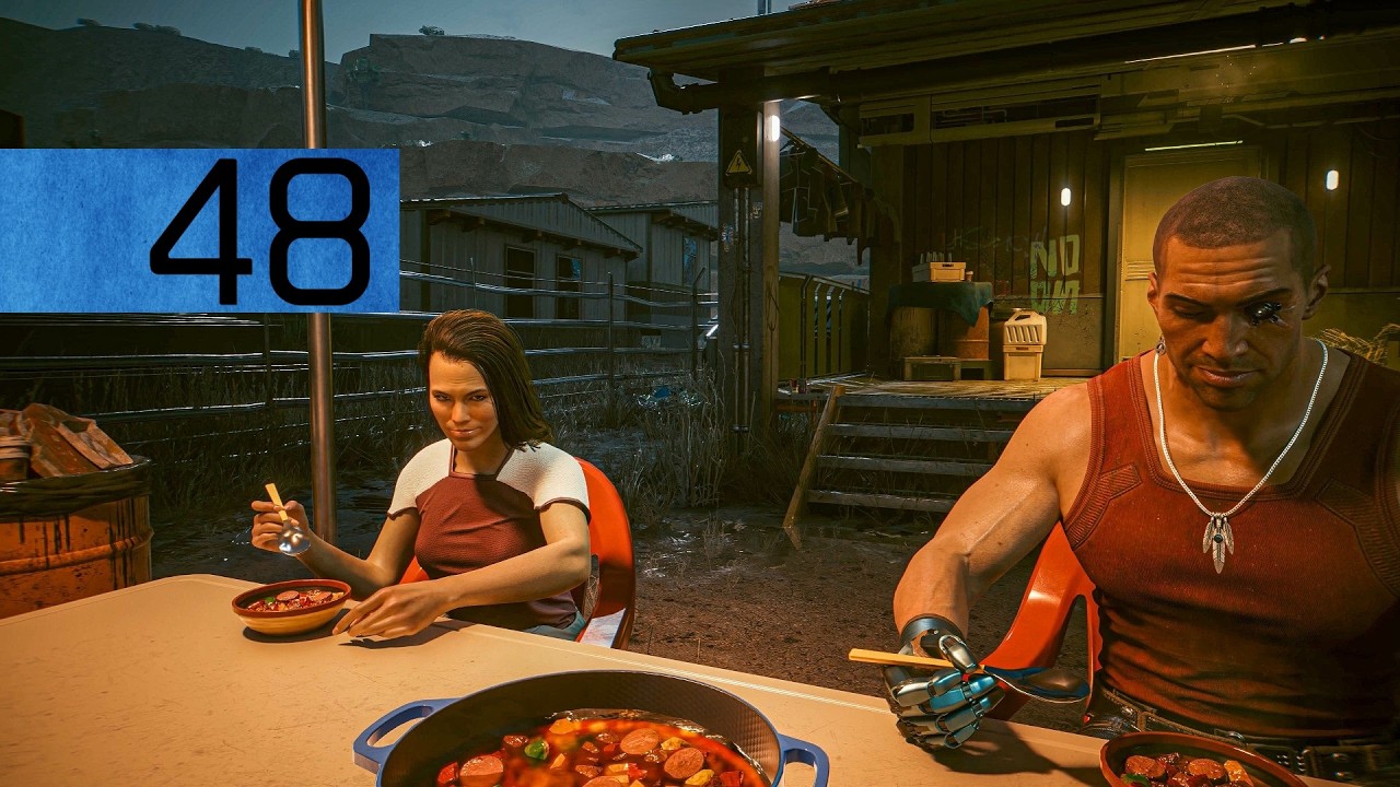 Cyberpunk 2077 — Полное прохождение (без HUD, Новая игра +) #48 — Следуя за рекой