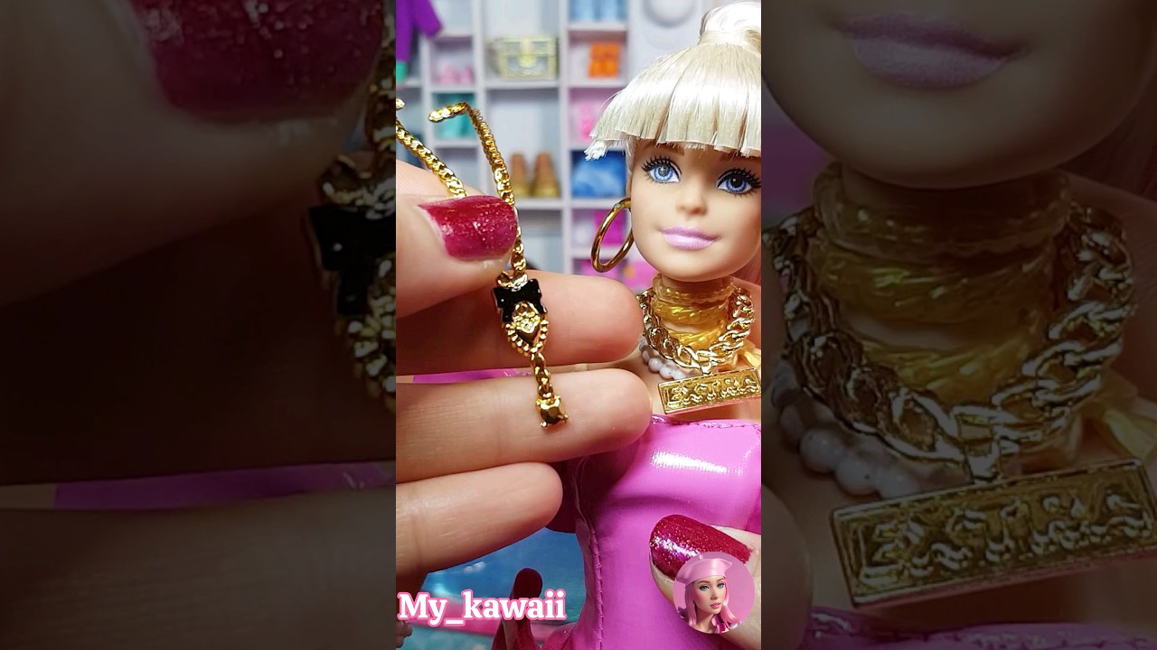 Unboxing Barbie Extra Fancy : pink dress & fashion accessories 