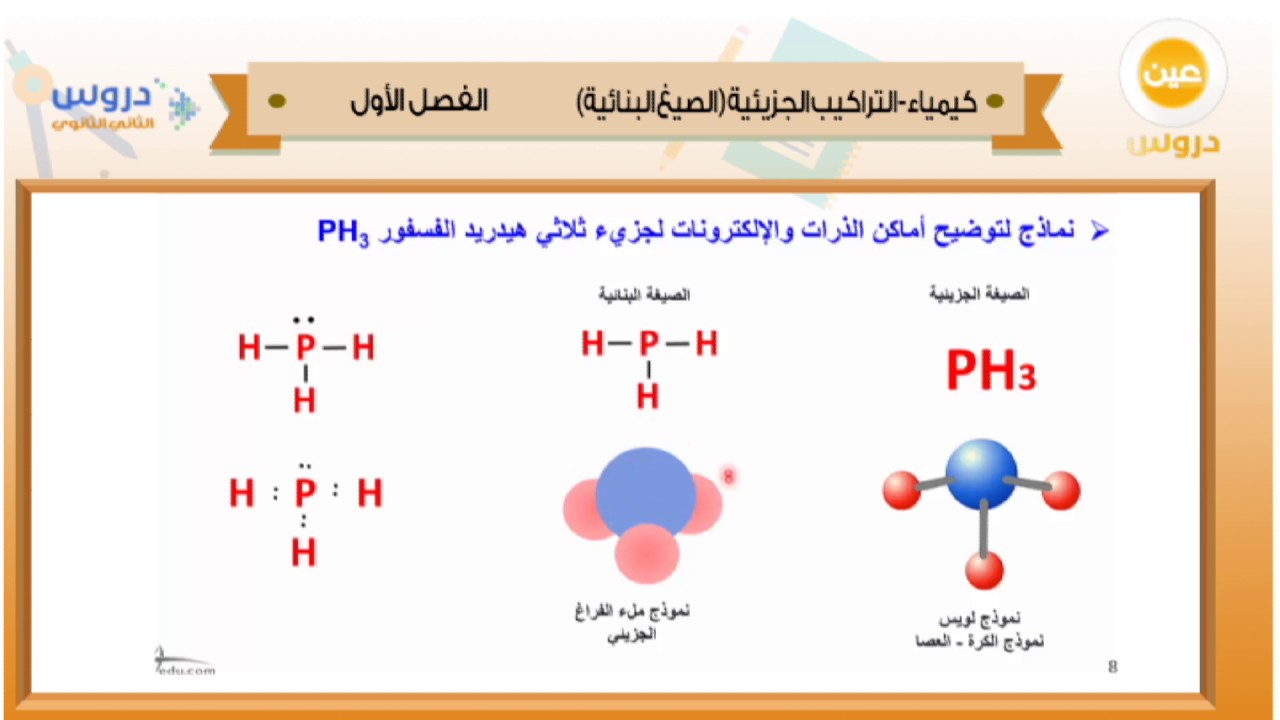 تراكيب لويس نوح العواد التراكيب الجزيئية كيمياء2 ثاني ثانوي المنهج السعودي